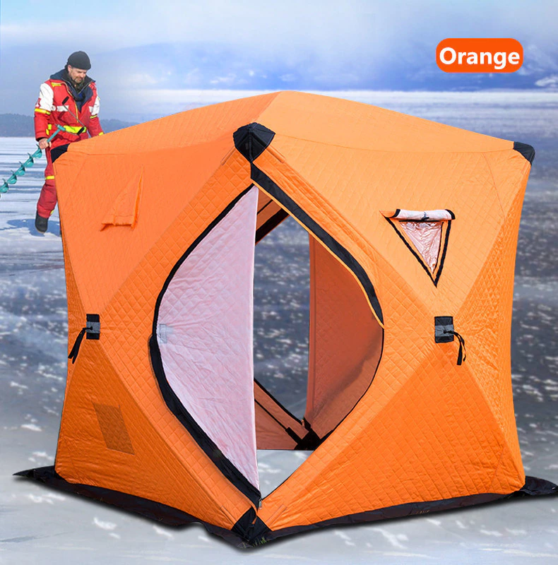Cheap Goat Tents Large Space Thicken Three Layers Cotton Warm Keeping Winter Ice Fishing Tent Windproof Waterproof Anti snow Camping Fishing Tent Tents 